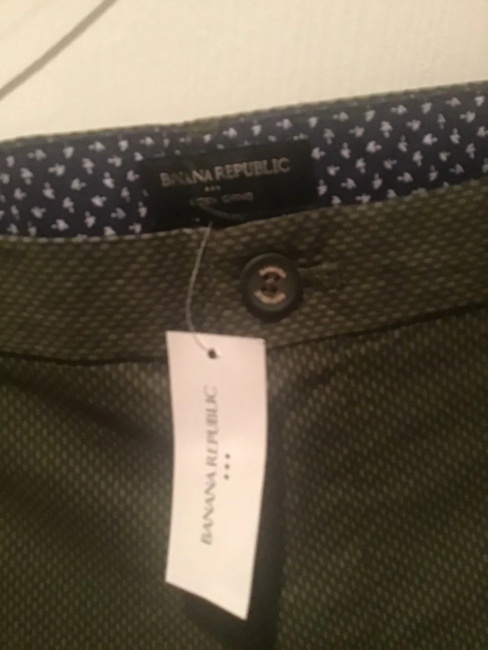 Banana Republic Aiden Olive summer weight chinos 35 x 34 new with tags